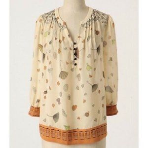 Anthropologie Floreat Raining Pouring Blouse